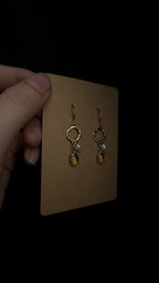 crystal earrings - with pearls