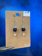 Amethyst Fairy Earrings - with pearls