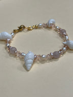 She’ll Bracelet - with rose quartz and pearls