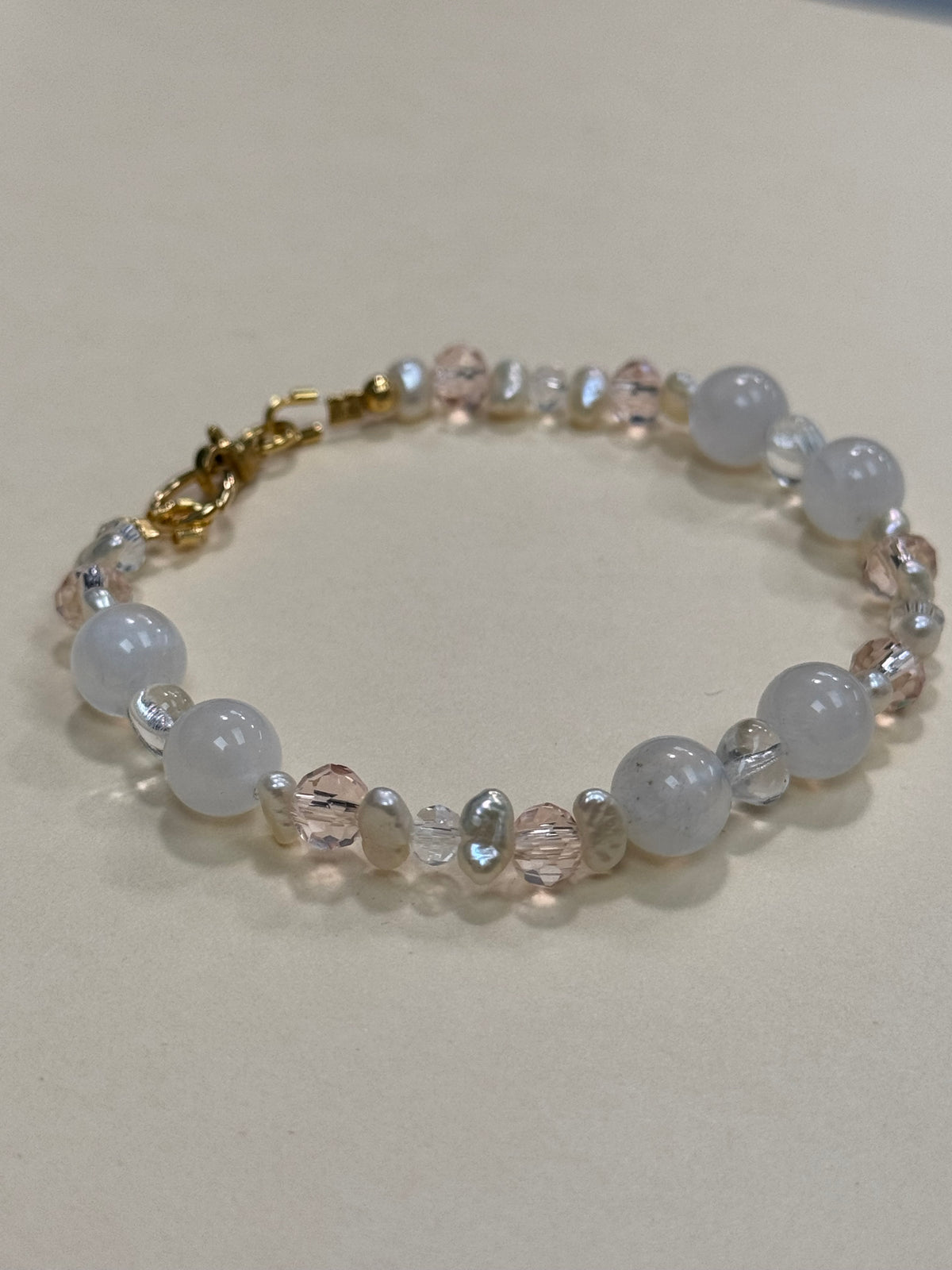 Moonstone Bracelet - with pearls