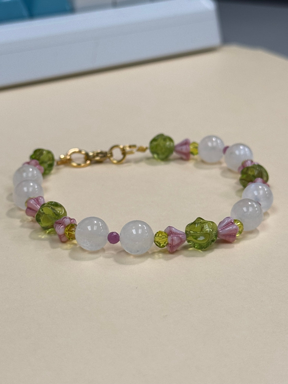 Moonstone Ruby Bracelet