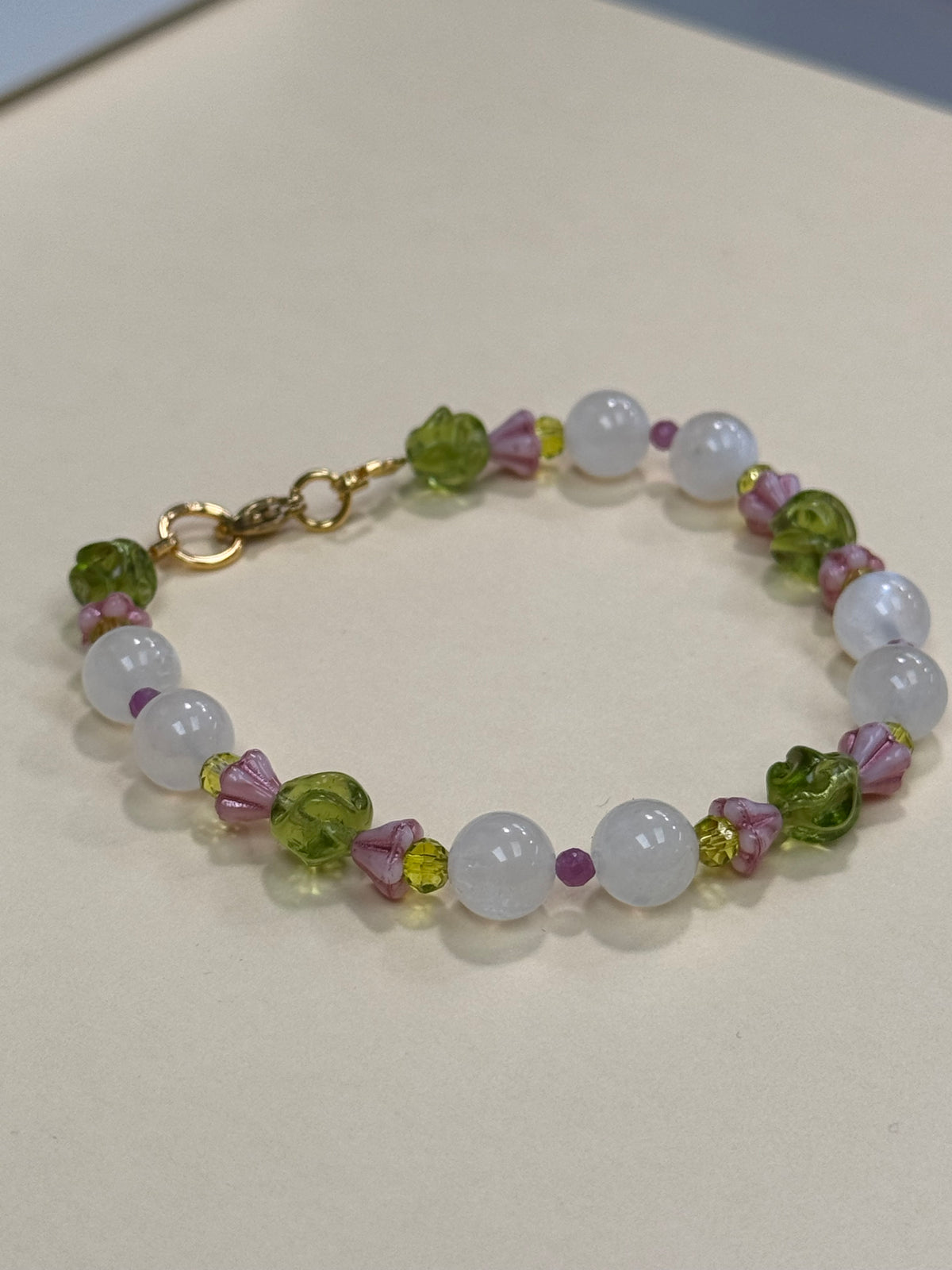 Moonstone Ruby Bracelet