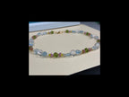 Flowers in Water Necklace - with clear quartz, moonstone, fluorite and pearls