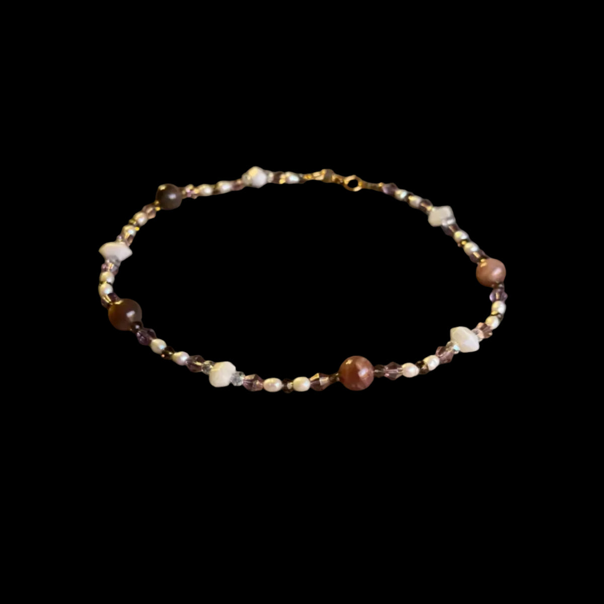 Moonstone Necklace - with pearls