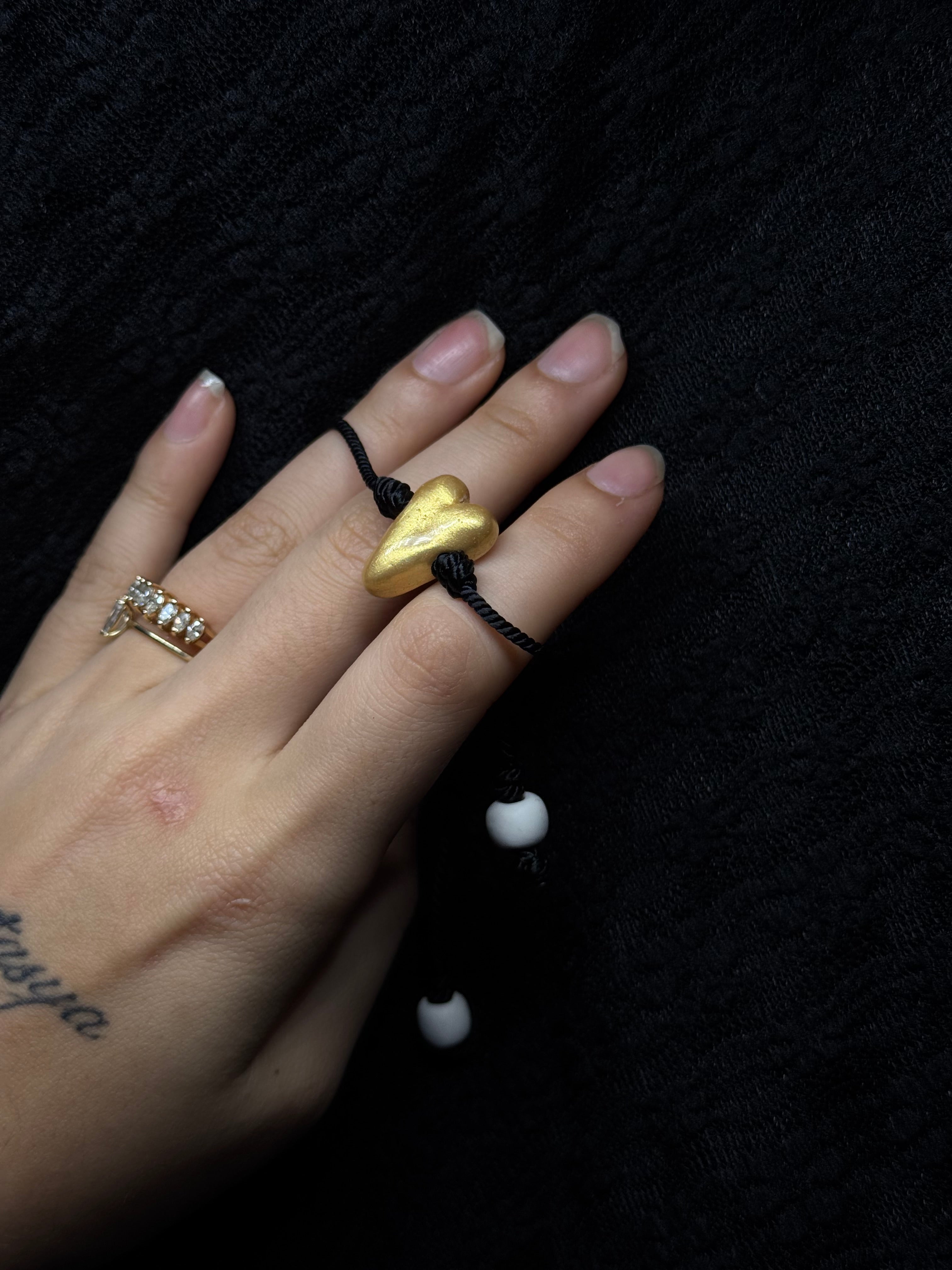 Heart Bracelet - with rose quartz