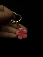 cherry blossom charm - with heart charm holder